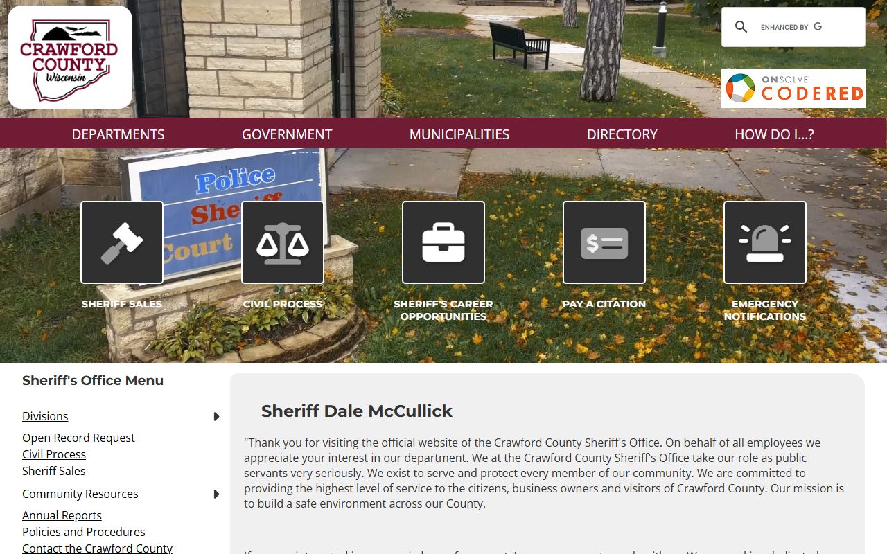 Crawford County 24 Hour Booking sheriff office