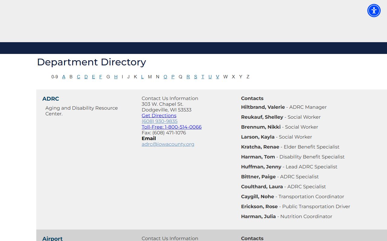 Iowa County 24 Hour Booking clerk of courts