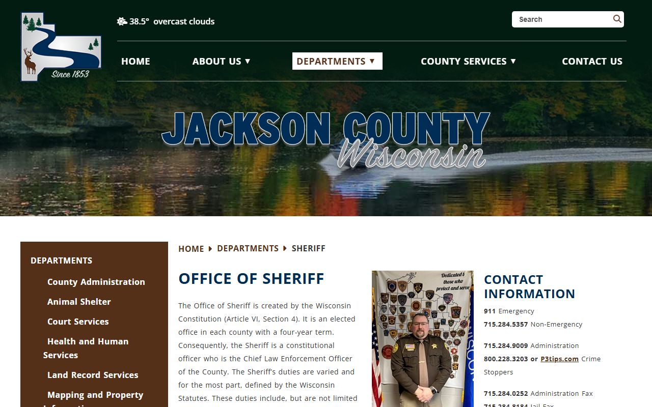 Jackson County 24 Hour Booking sheriff office