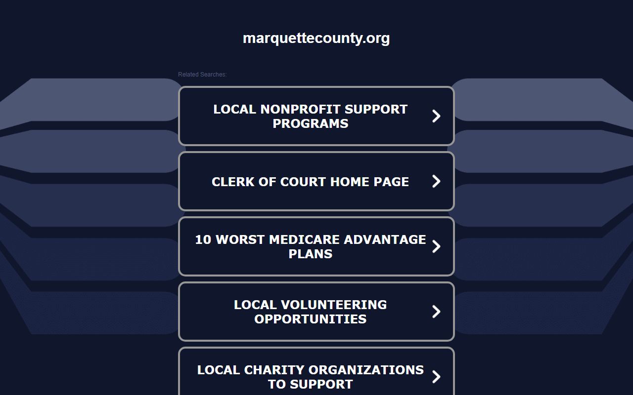 Marquette County 24 Hour Booking sheriff records