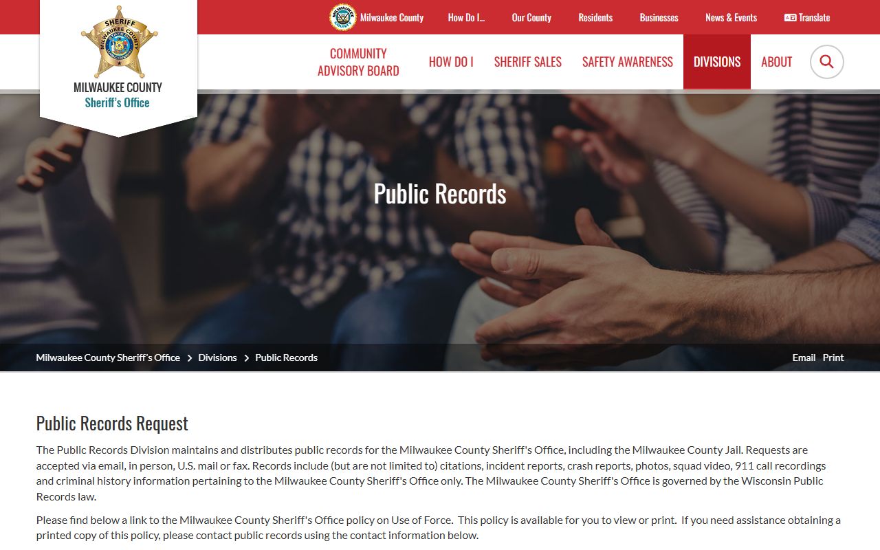 Milwaukee County 24 Hour Booking sheriff records