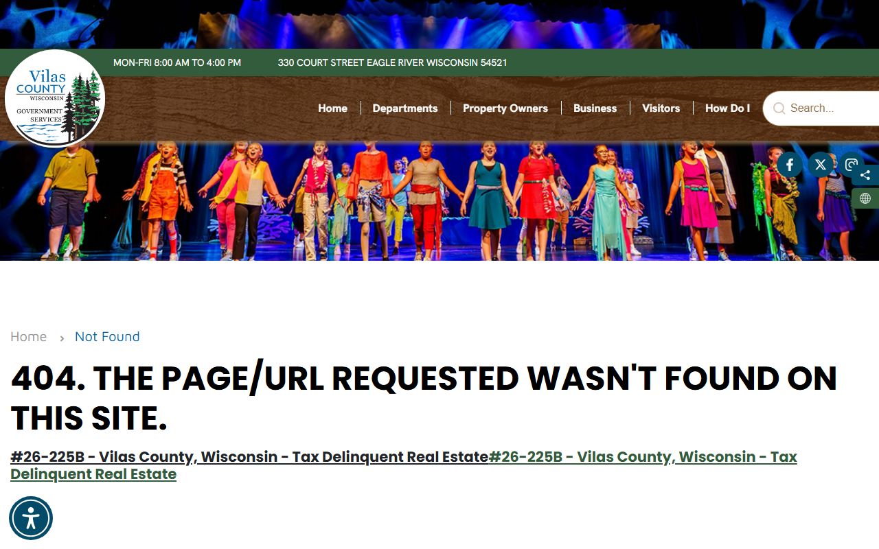 Vilas County 24 Hour Booking sheriff records