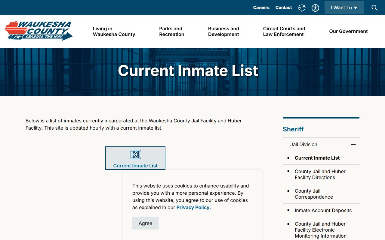 Waukesha County 24 Hour Booking inmate list